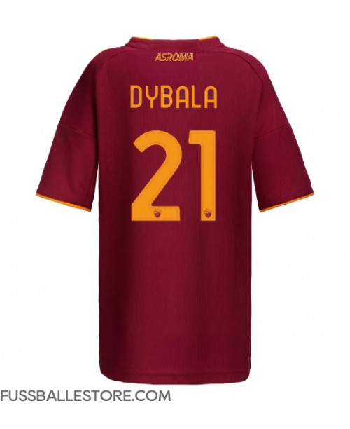 Günstige AS Roma Paulo Dybala #21 Heimtrikot Damen 2025-26 Kurzarm Günstige AS Roma Paulo Dybala #21 Heimtrikot Damen 2025-26 Kurzarm